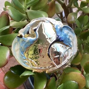 Vintage CHARMANT Of Beverly Hills Herron/Cranes Birds Belt Buckle Scarf Slide